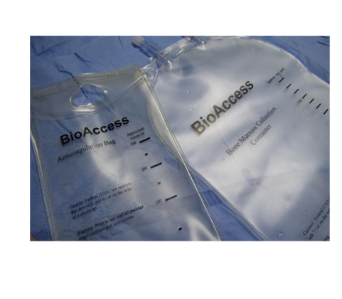 Bioaccess bone marrow harvesting and collection kits